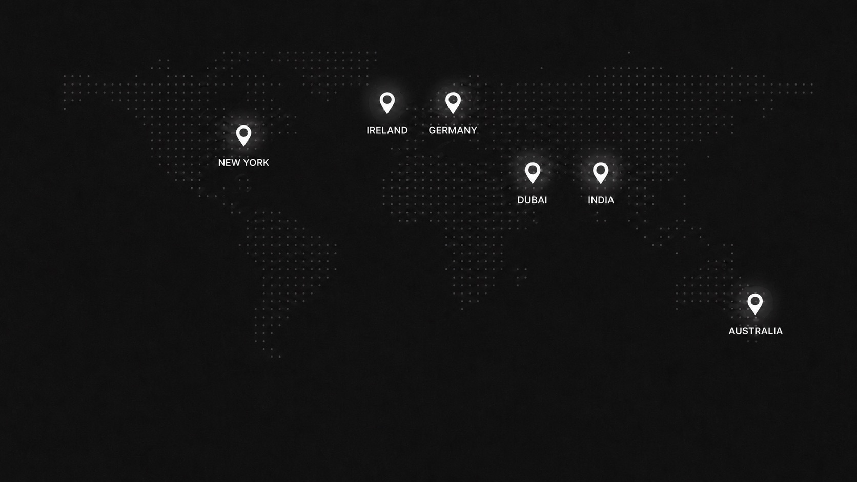 Hyberx global offices: New York, Ireland, Germany, Dubai, India and Australia
